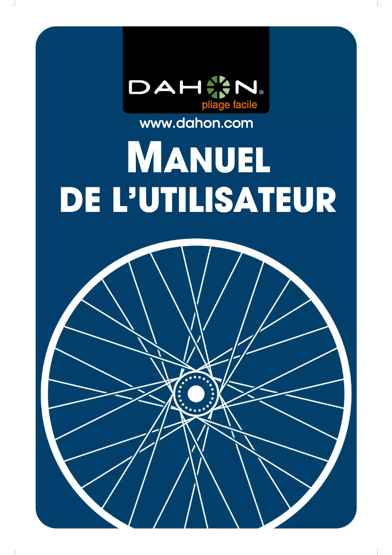Page 1 de la notice Manuel utilisateur Dahon Boardwalk D8