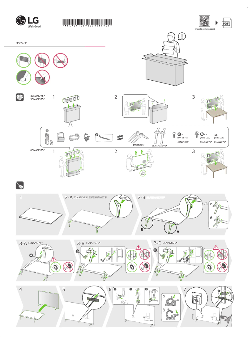 Page n°1 - Manuel utilisateur LG 65NANO756QC