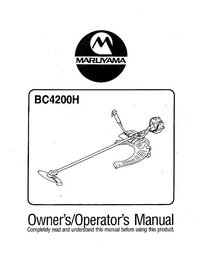 Image de la première page du manuel de l'appareil BC4200H