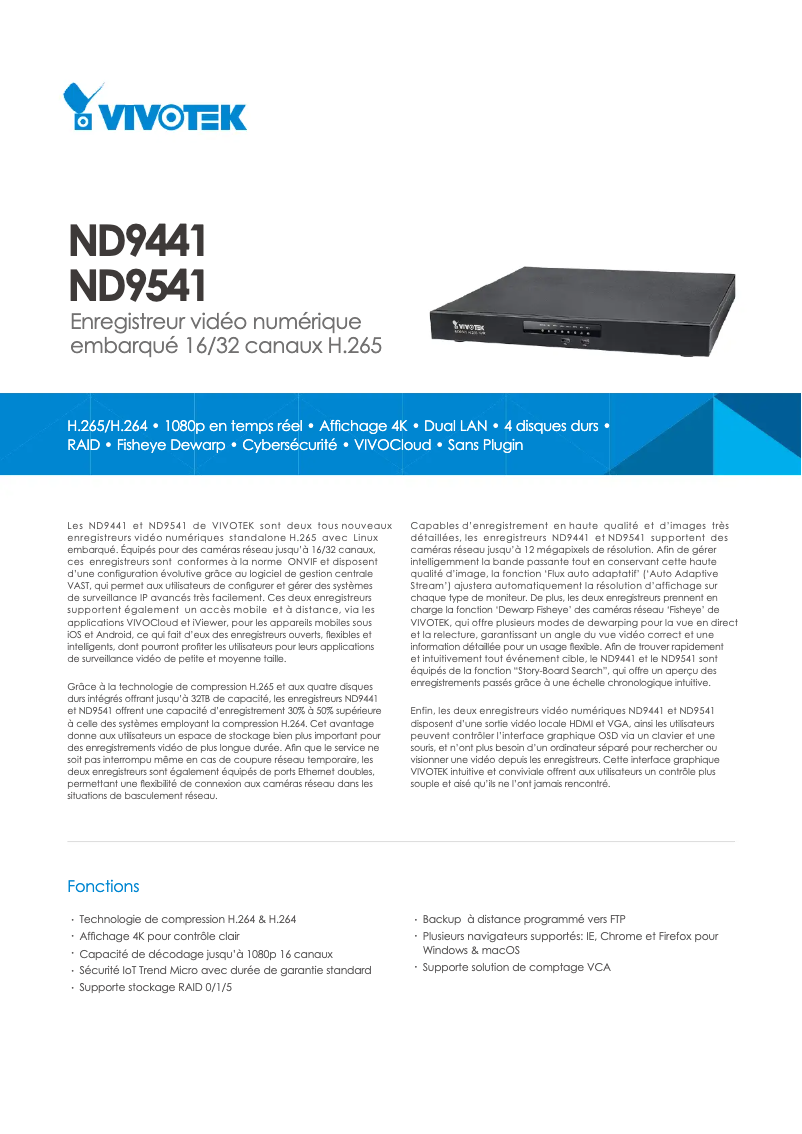 Image de la première page du manuel de l'appareil ND9441