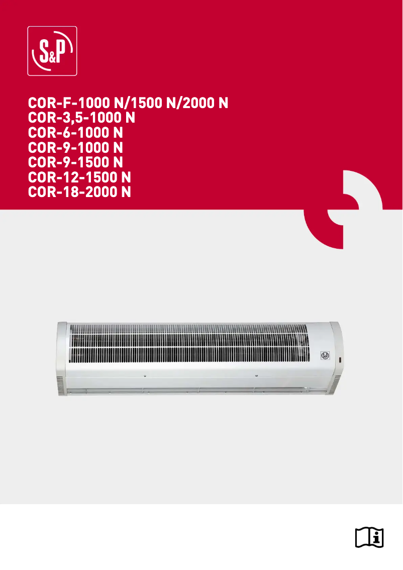 Page 1 de la notice Manuel utilisateur Soler & Palau COR-9-1000 N