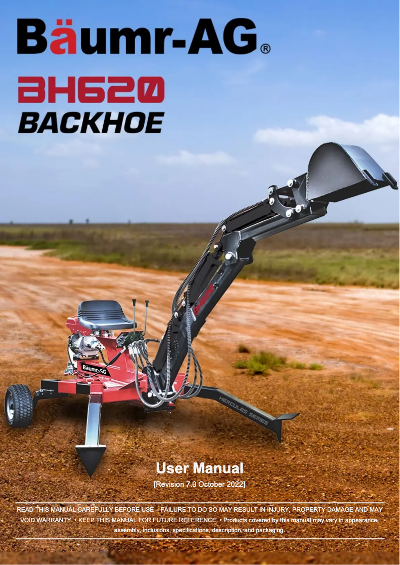 Página 1 del manual Manual de usuario Baumr-AG BH620