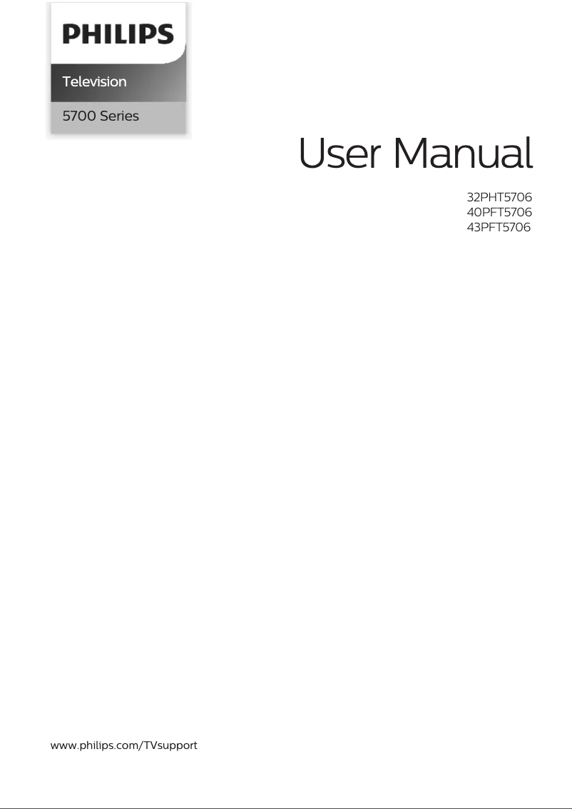 Page n°1 - Manuel utilisateur Philips 32PHT5706
