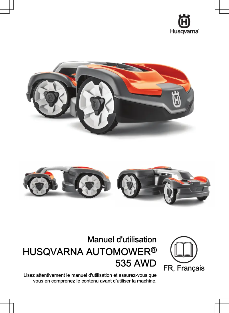 Image de la première page du manuel de l'appareil Automower 535 AWD