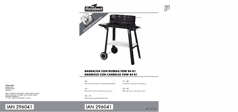 Page 1 de la notice Manuel utilisateur Florabest FGW 84 A1