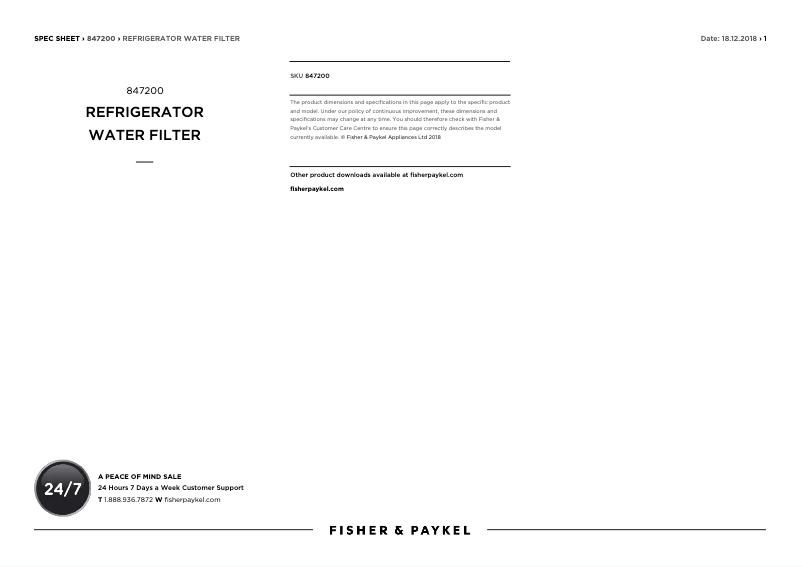 Image de la première page du manuel de l'appareil 847200