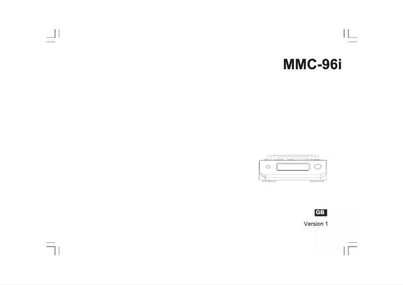 Página 1 del manual Manual de usuario Sangean MMC-96I
