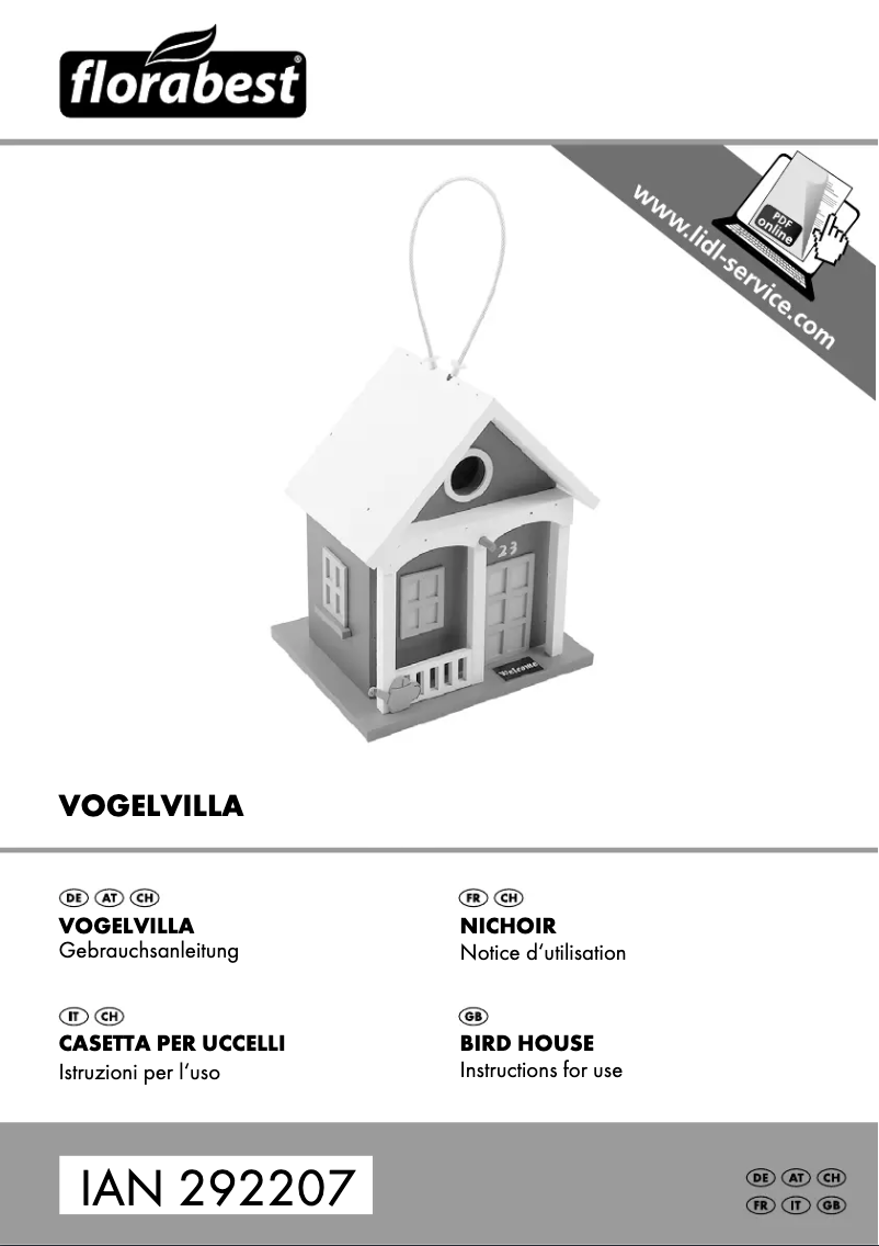 Page 1 de la notice Manuel utilisateur Florabest IAN 292207