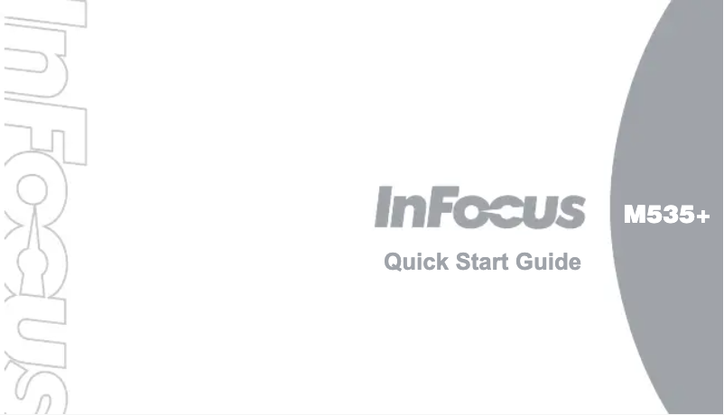 Page 1 de la notice Manuel utilisateur InFocus M535+