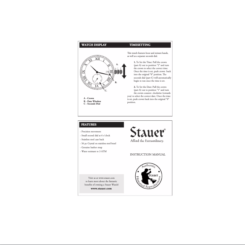 Page n°1 - Manuel utilisateur Stauer 41662