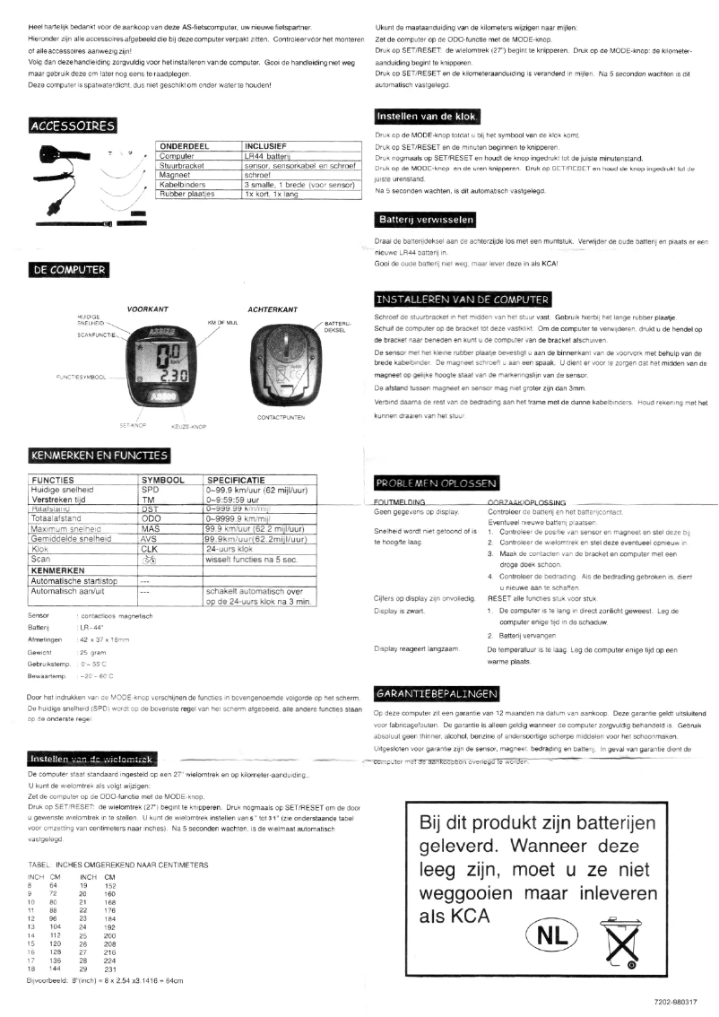 Page n°1 - Manuel utilisateur Assize AS-500