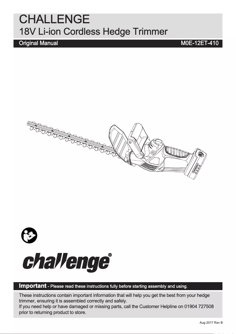 Image de la première page du manuel de l'appareil M0E-12ET-410