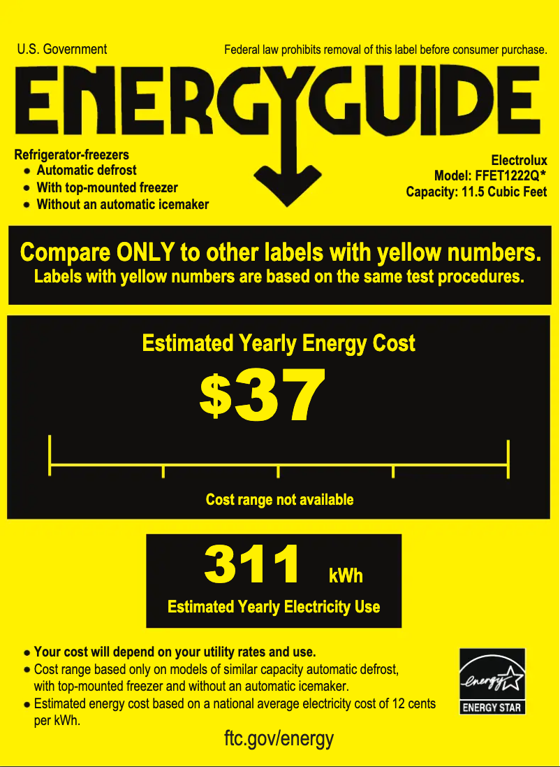 Image de la première page du manuel de l'appareil FFET1222Q