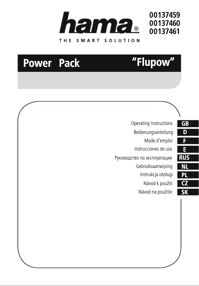 Image de la première page du manuel de l'appareil Flupow