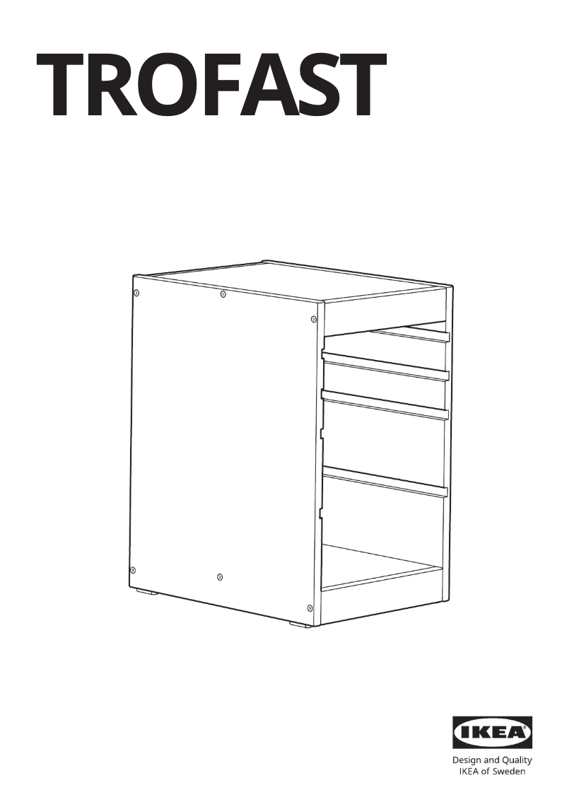 Page 1 de la notice Manuel utilisateur Ikea TROFAST 305.459.38