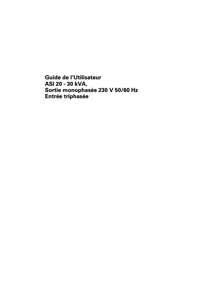 Image de la première page du manuel de l'appareil Powerware 9155-30-N-20-4x9Ah-MBS