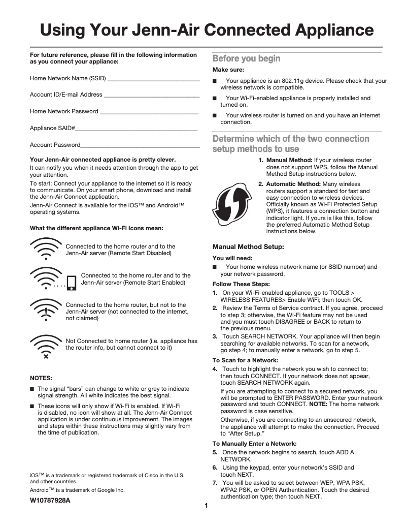 Page 1 de la notice Instructions / montage KitchenAid JMW3430DS