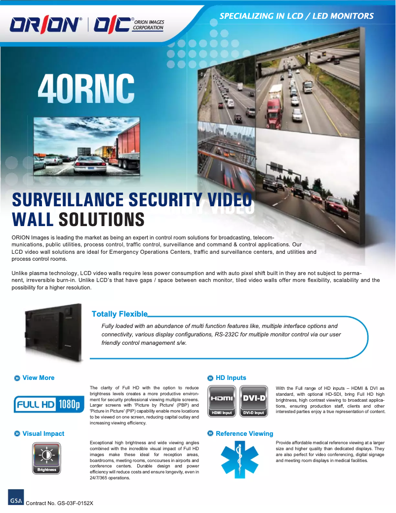 Page 1 de la notice Manuel utilisateur Orion 40RNC