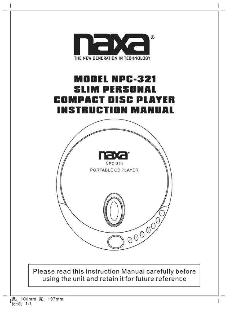 Image de la première page du manuel de l'appareil NPC-321