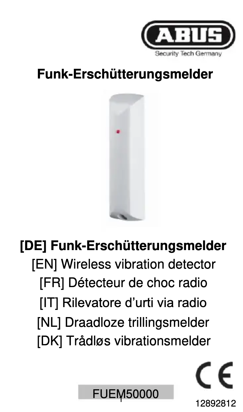 Página 1 del manual Guía de instalación Abus FUEM50000