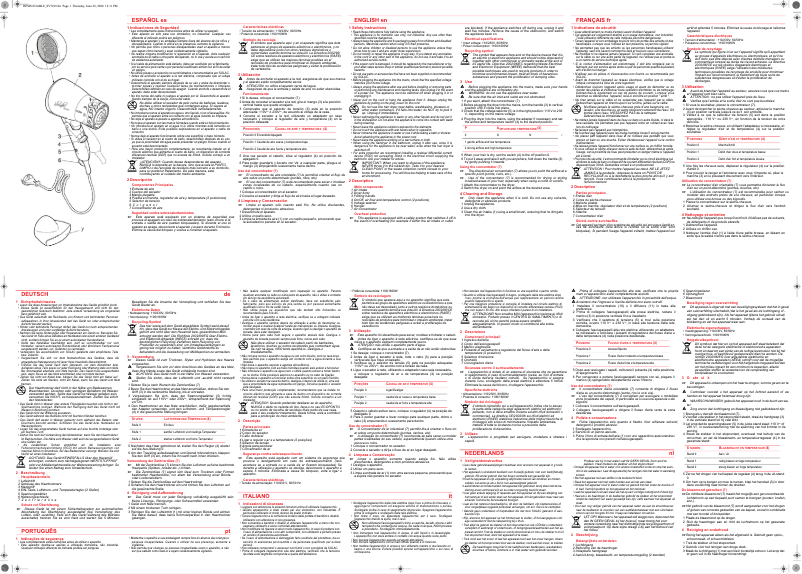 Imagen de la primera página del manual del dispositivo SV7010 Slender 2000