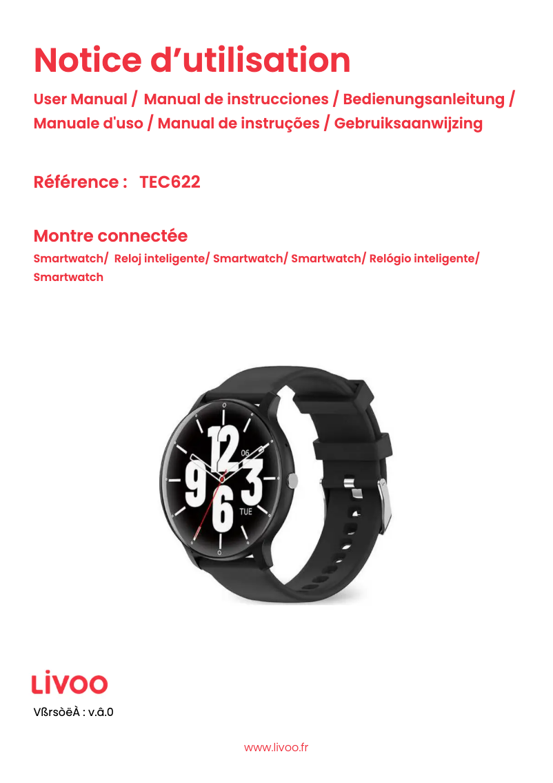 Page 1 de la notice Manuel utilisateur Livoo TEC622