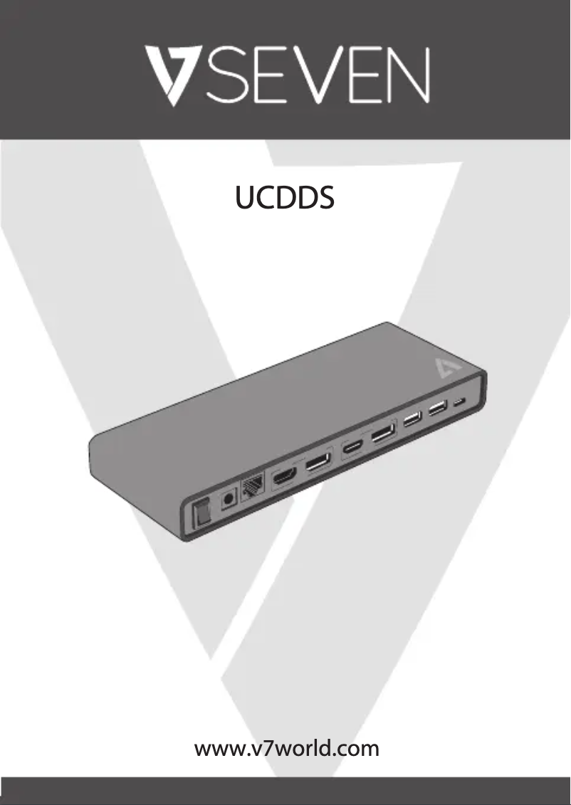 Page 1 de la notice Manuel utilisateur V7 UCDDS-1