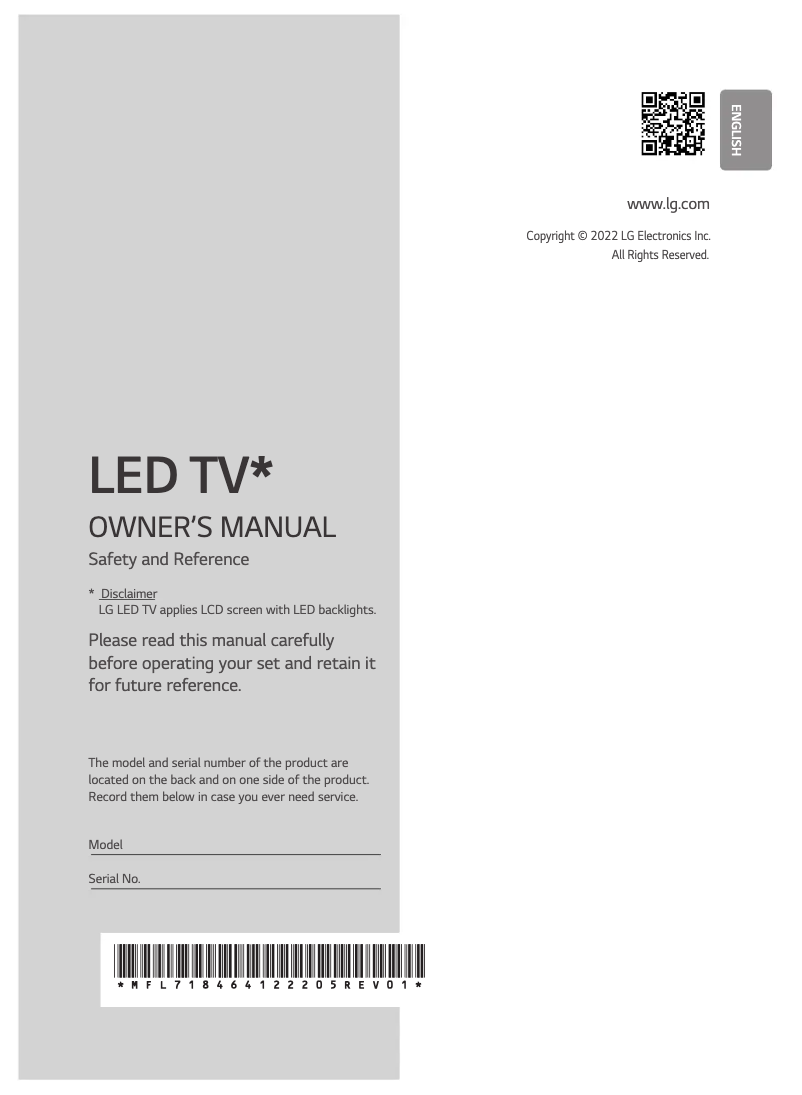 Imagen de la primera página del manual del dispositivo 75QNED86SQA