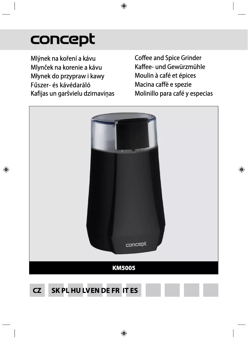 Page n°1 - Manuel utilisateur Concept KM5005