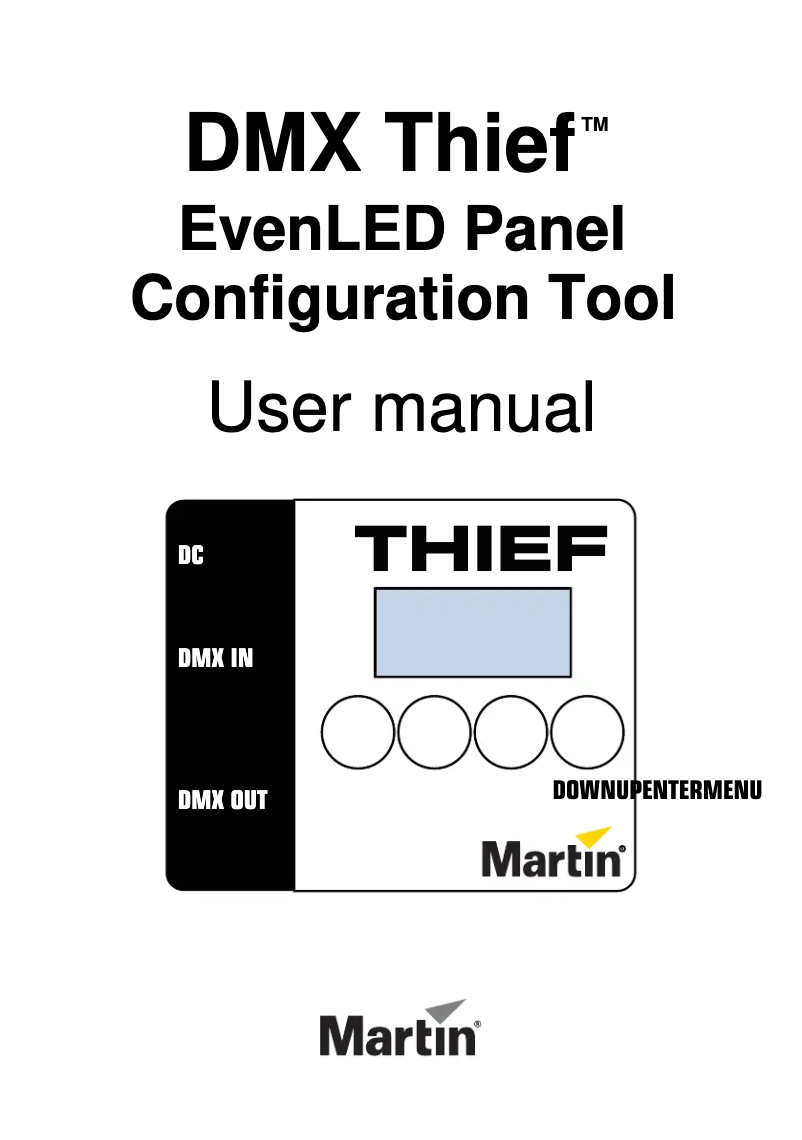Image de la première page du manuel de l'appareil EvenLED DMX Thief