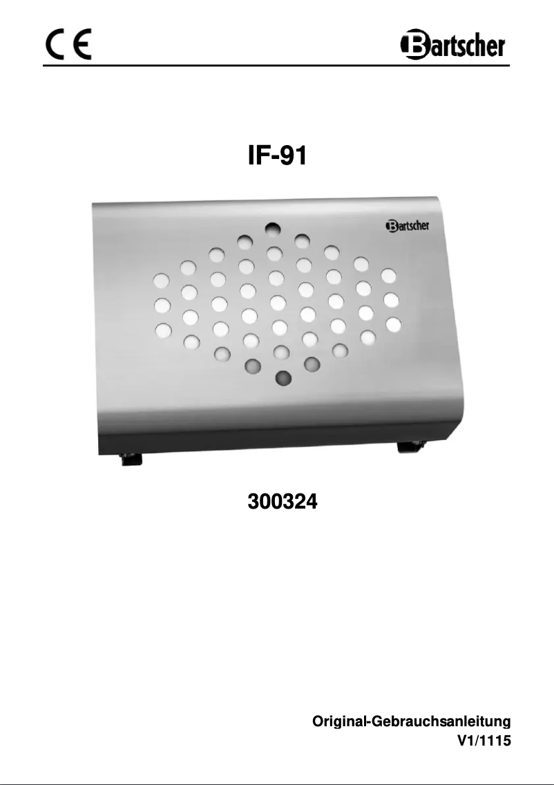 Image de la première page du manuel de l'appareil IF-91
