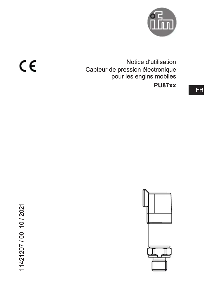Page n°1 - Manuel utilisateur IFM PU8743