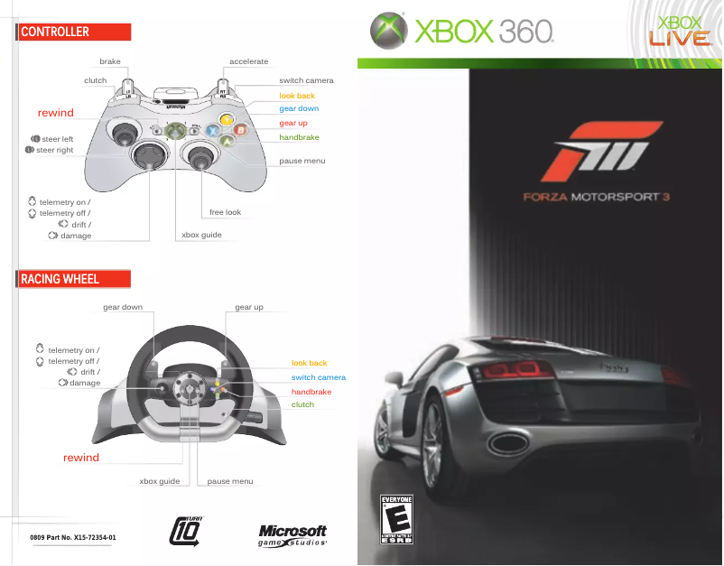 Page 1 de la notice Manuel utilisateur Microsoft Forza Motorsport 3 (Xbox 360)