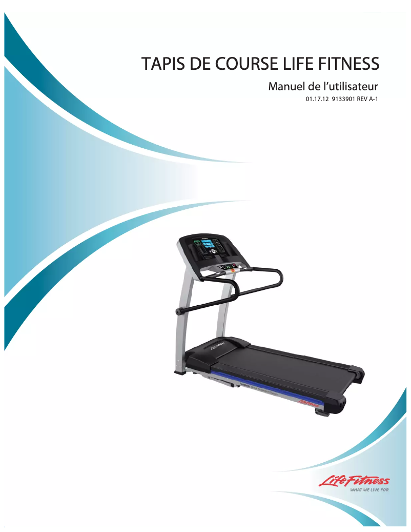 Page 1 de la notice Manuel utilisateur Life Fitness F1 Smart Folding