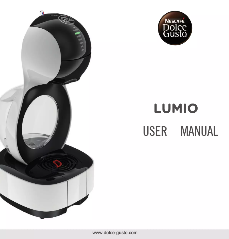 Image de la première page du manuel de l'appareil Nescafe Dolce Gusto Lumio