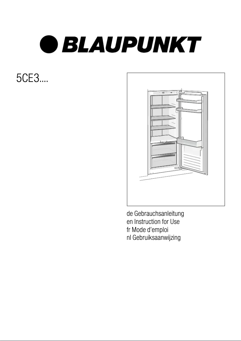 Page n°1 - Mode d'emploi Blaupunkt 5CE 34030