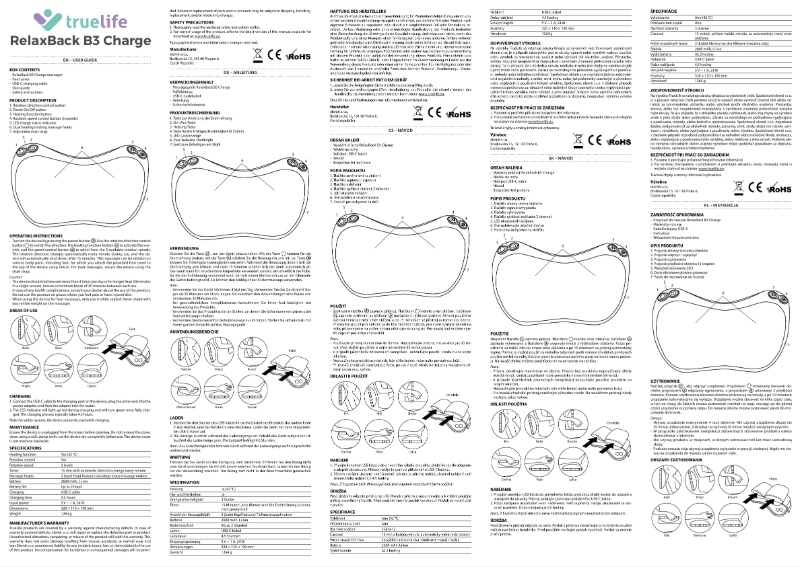 Image de la première page du manuel de l'appareil RelaxBack B3 Charge