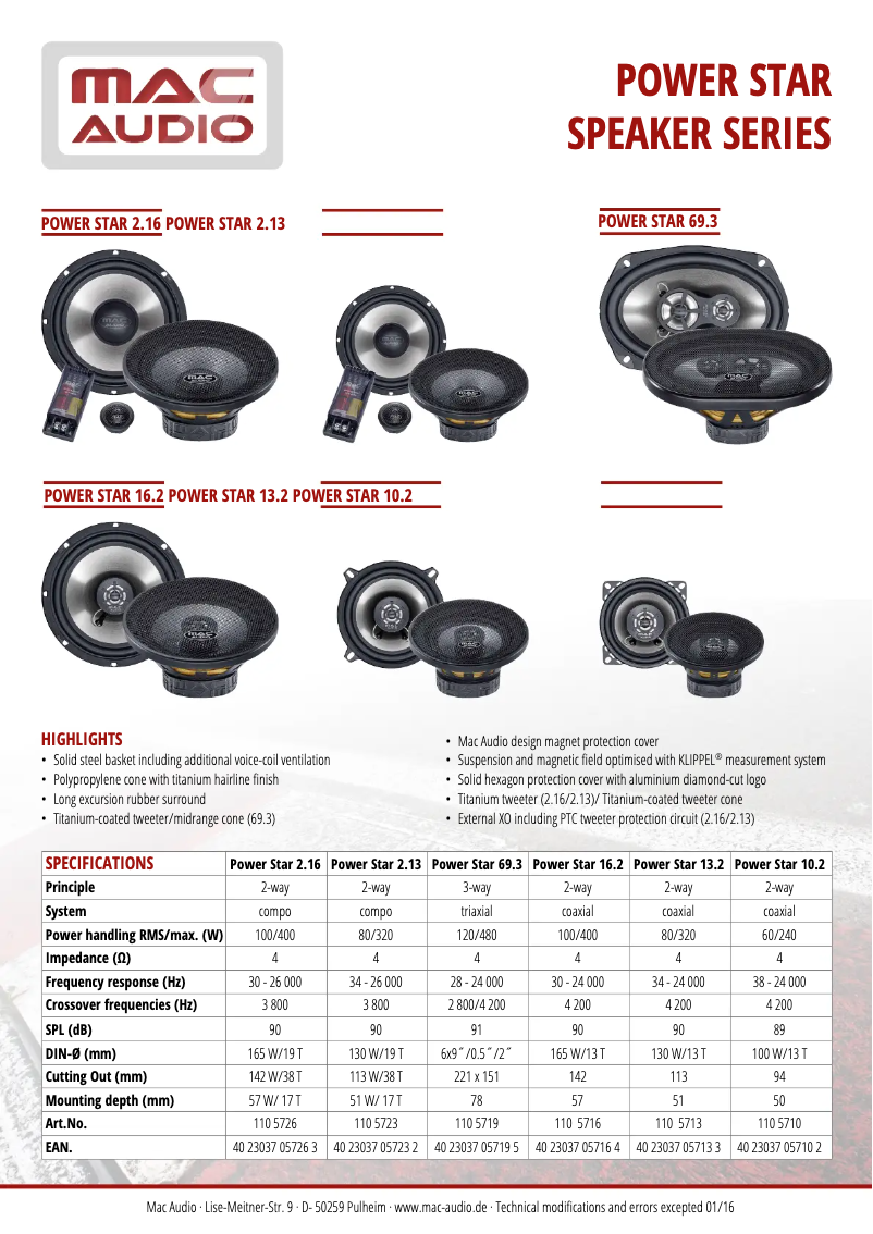 Image de la première page du manuel de l'appareil Power Star 13.2