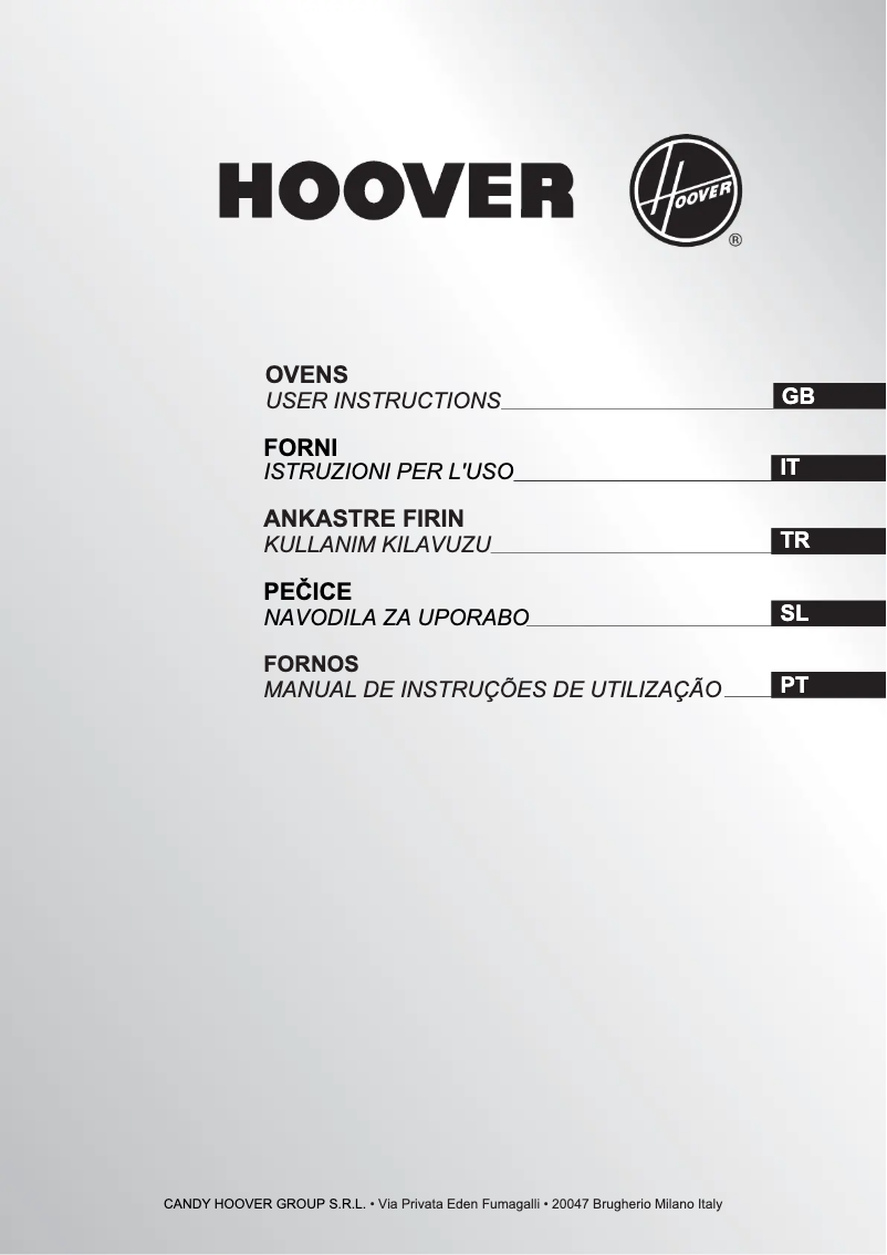 Page n°1 - Manuel utilisateur Hoover HOA 1X