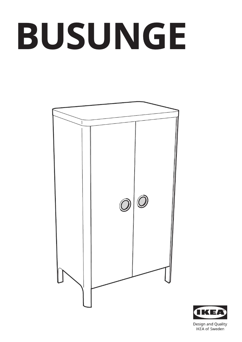 Página 1 del manual Manual de usuario Ikea BUSUNGE 403.513.50