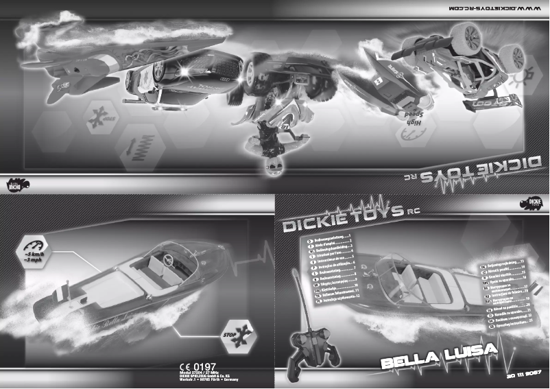 Image de la première page du manuel de l'appareil Boot Bella Luisa 2CH RTR