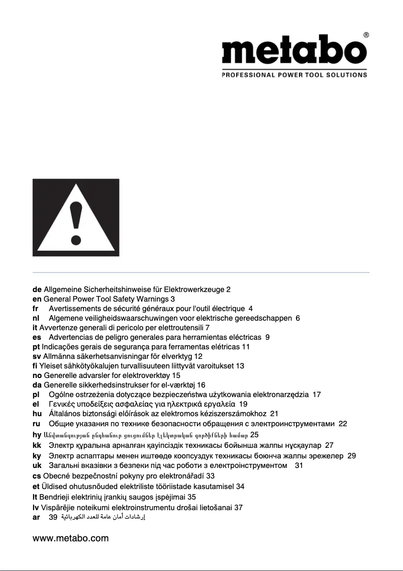Image de la première page du manuel de l'appareil SB 18 SET