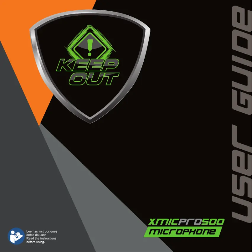 Page 1 de la notice Manuel utilisateur KeepOut XMICPRO500