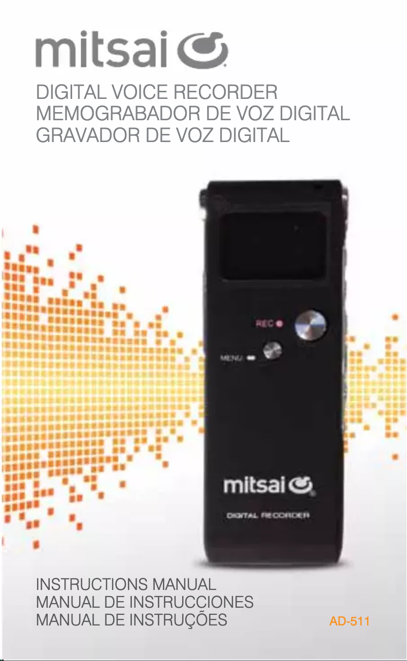 Page n°1 - Manuel utilisateur Mitsai AD-511