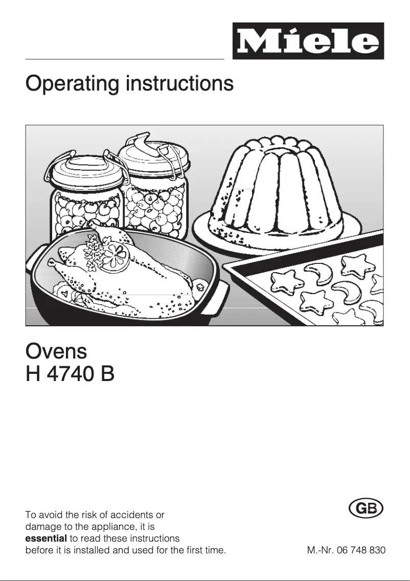 Page 1 de la notice Manuel utilisateur Miele H 4740 B