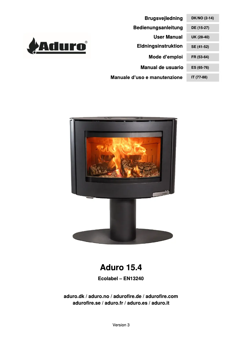 Image de la première page du manuel de l'appareil 15.4