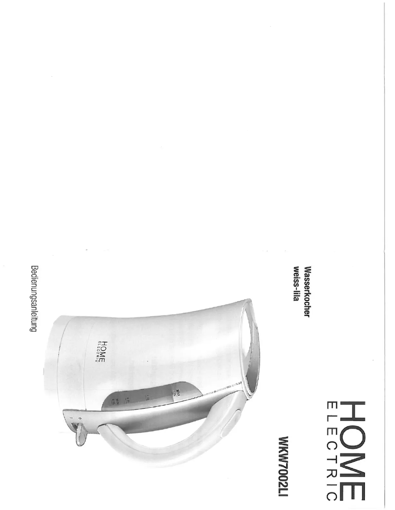 Image de la première page du manuel de l'appareil WKW7002LI