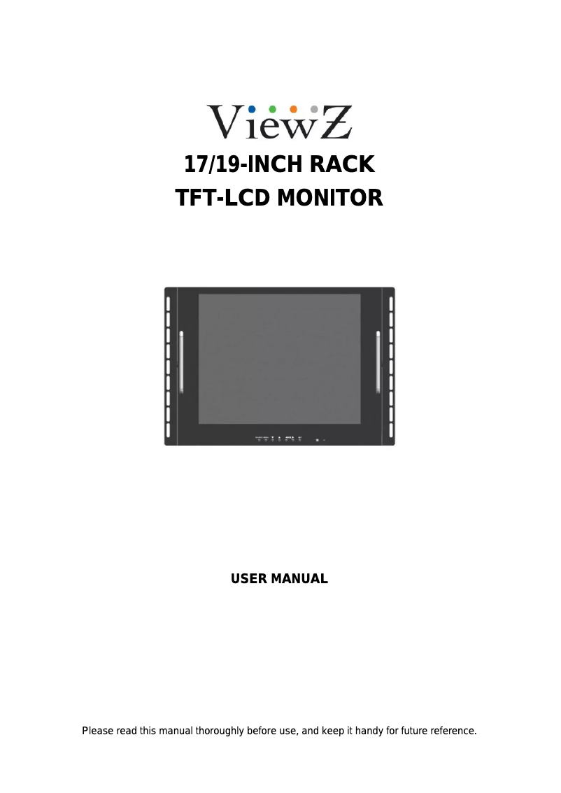 Page n°1 - Manuel utilisateur ViewZ VZ-17RCR