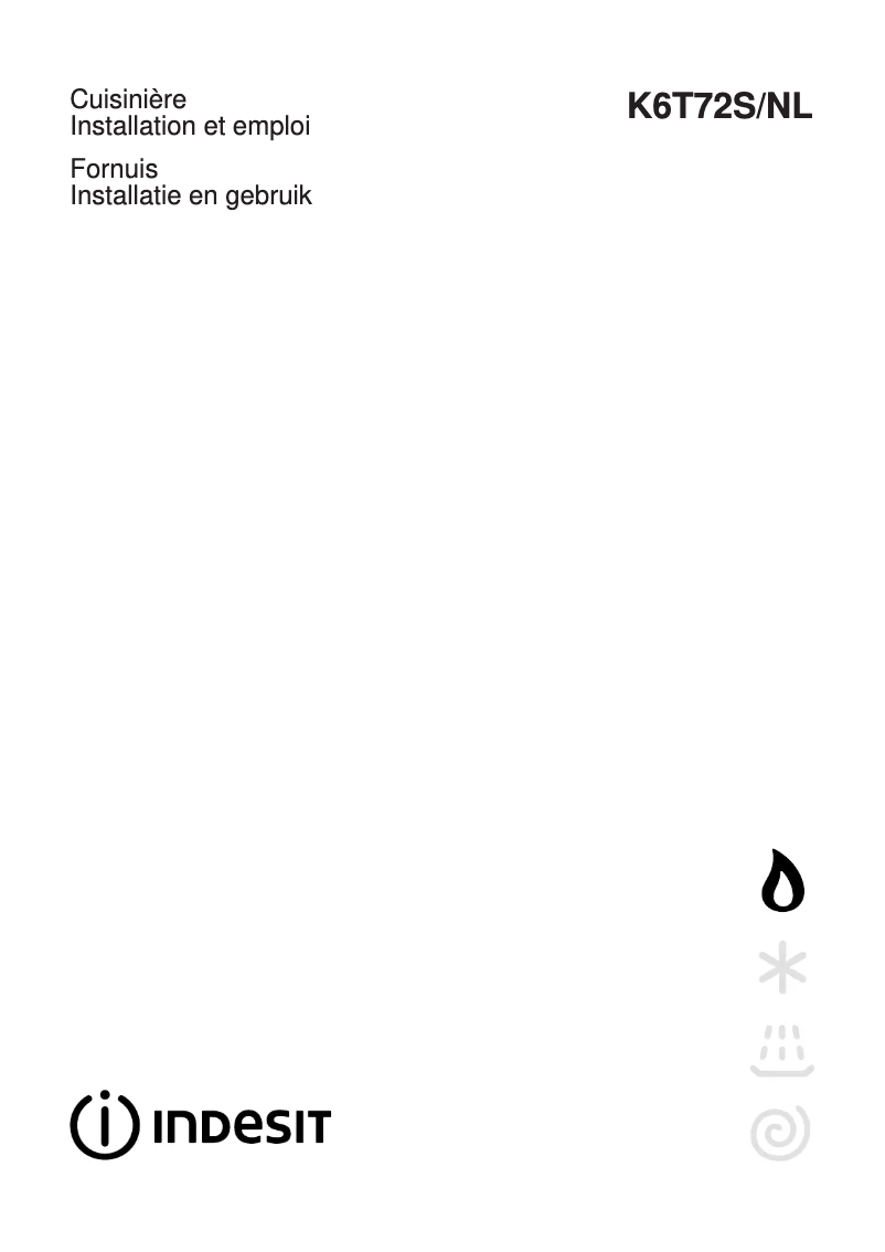 Page n°1 - Manuel utilisateur Indesit K6T72S(W)/NL