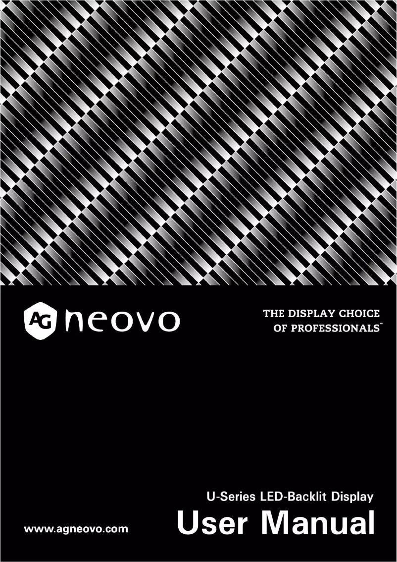 Page 1 de la notice Manuel utilisateur AG Neovo U-19